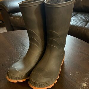 Black Rubber Rain Boots boys